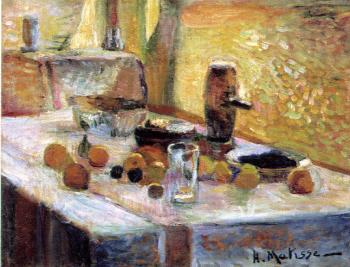 Henri Emile Benoit Matisse : first orange still life